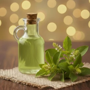 Tulsi Oil image generated by Gemini